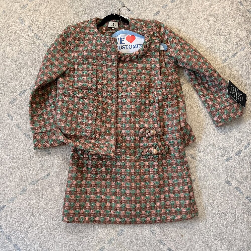 TUCKERNUCK Neapolitan Tweed Sleeveless Jackie Dress & Jacket Both size Small NWT